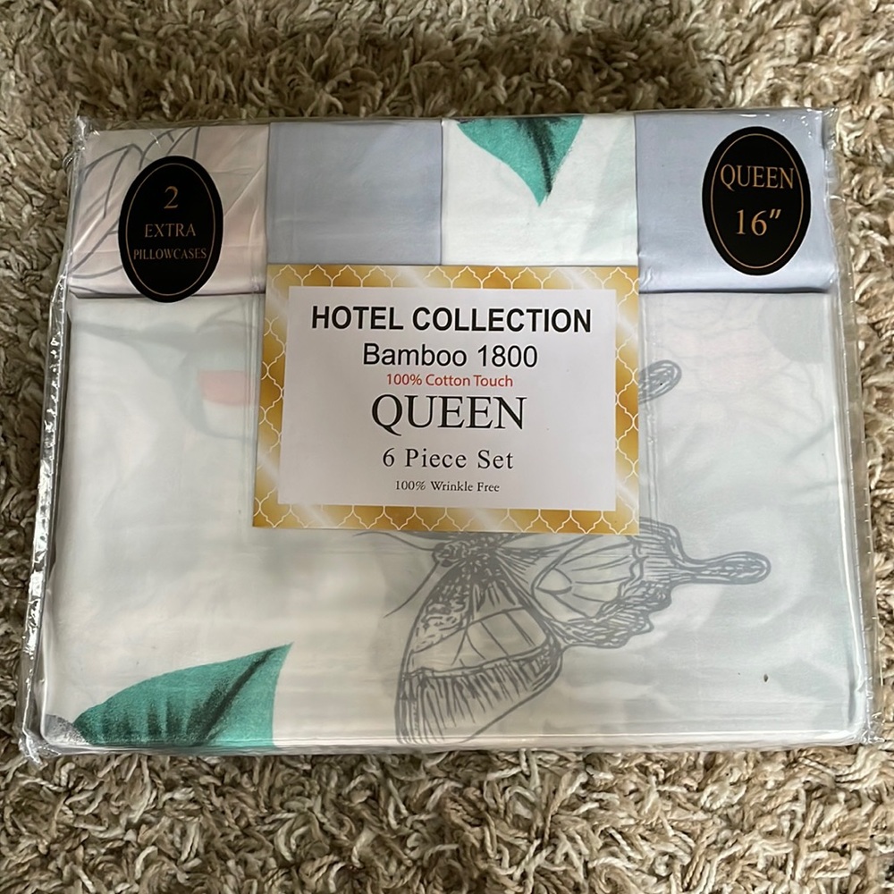 HÔTEL COLLECTION Queen Size Bedsheets (6 Piece Set)